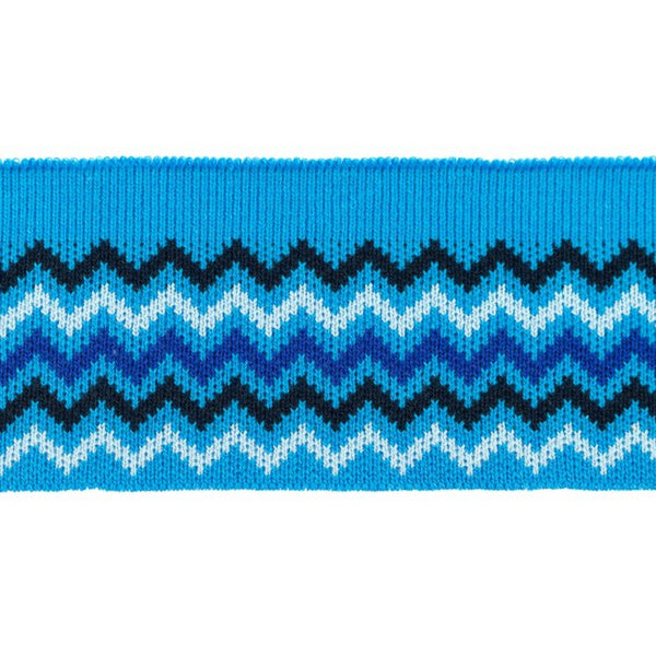 Cuffing - Blue Chevron