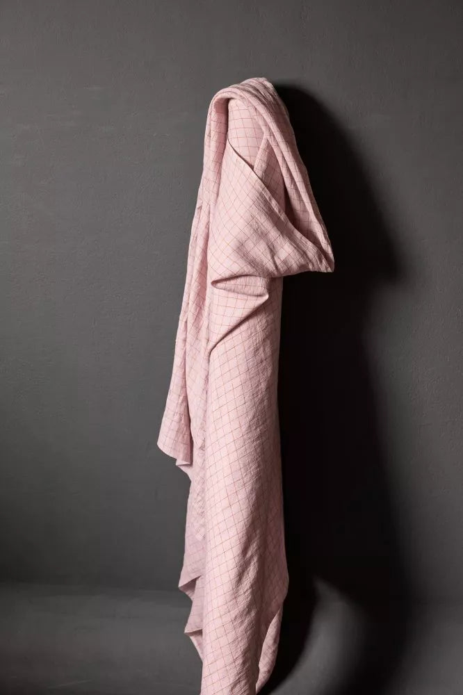 Checked Pink Linen