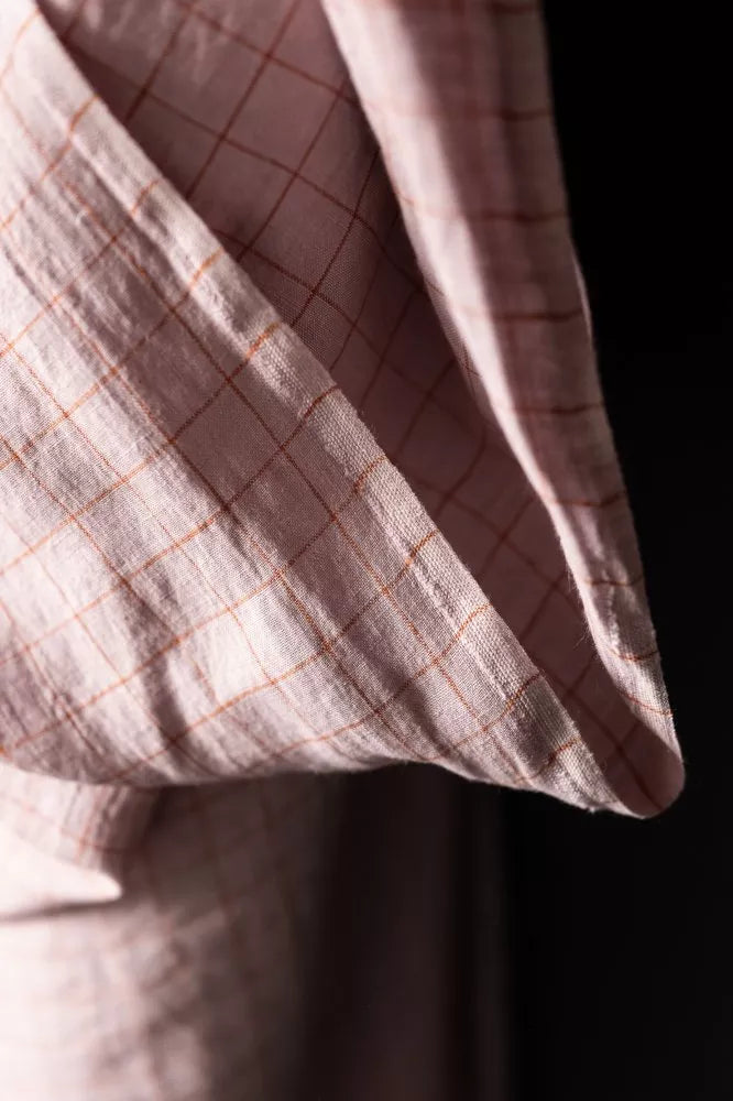 Checked Pink Linen