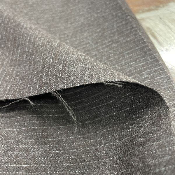 Dk Brown Pinstripe Suiting Tailors Cut