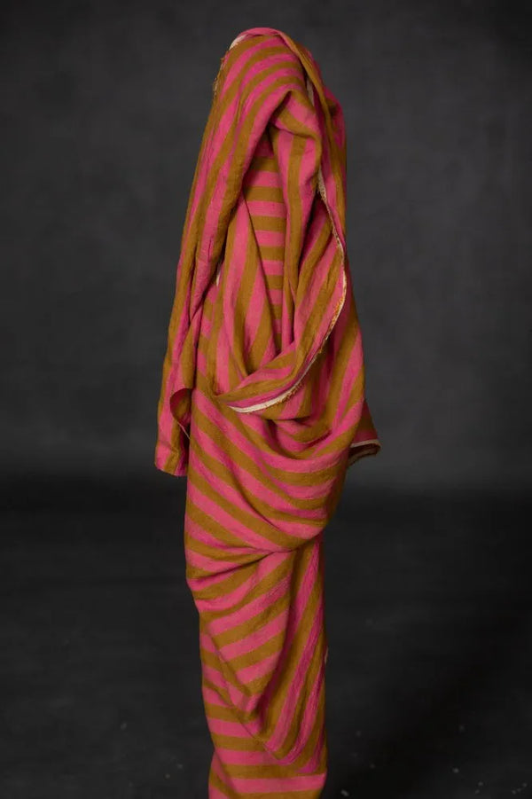 Raspberry Humbug - EU Laundered Linen