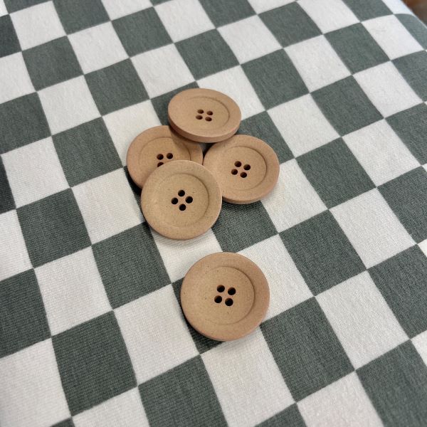 ECO Button Hemp - Camel