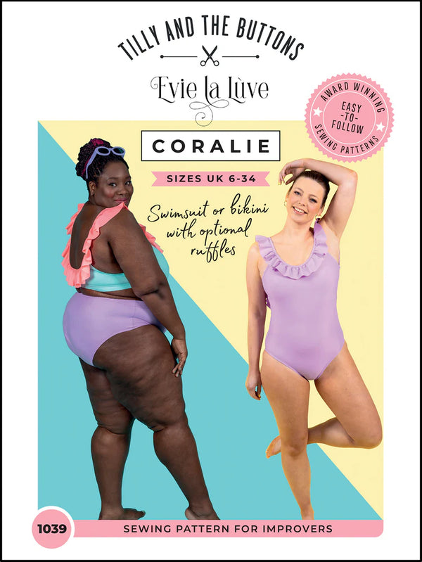 Coralie Swimsuit and Bikini - Tilly and the Buttons