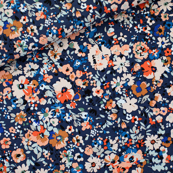 Flower Joy - Cotton Gaberdine Twill
