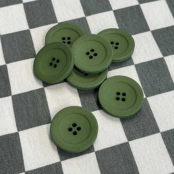 ECO Button Hemp - Forest Green