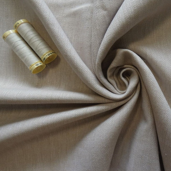 Herringbone Linen - Natural