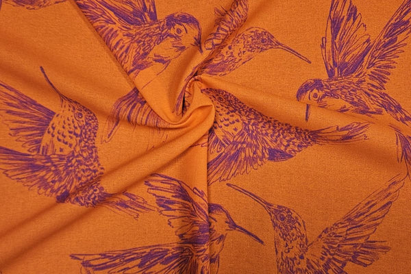 Hummingbird Haven - Linen/Rayon