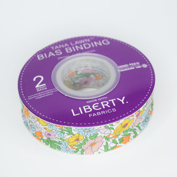 Bias Binding- Liberty Poppy Forest A