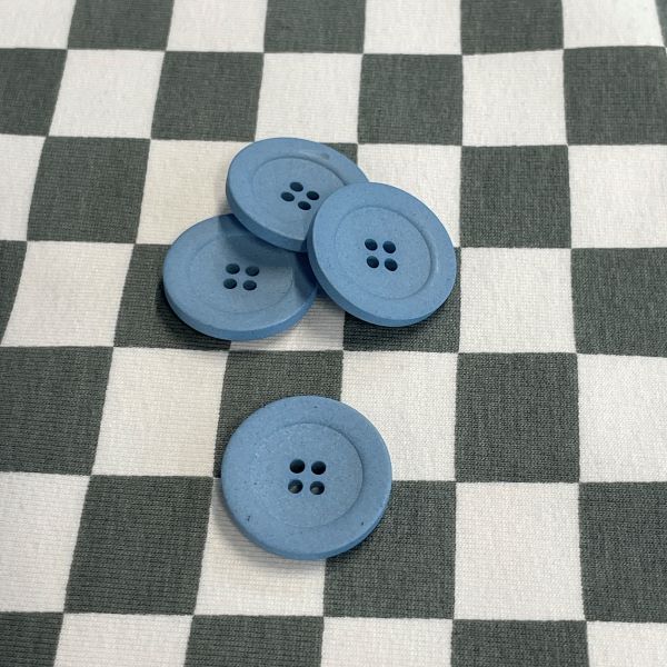 ECO Button Hemp - Blue