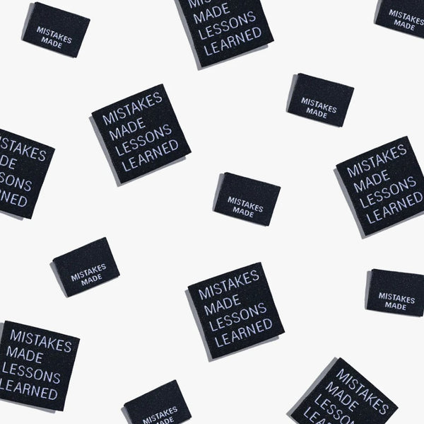 "Mistakes Made Lessons Learned" labels by KATM