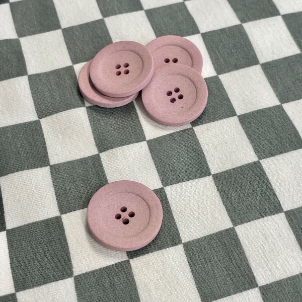 ECO Button Hemp - Pale Pink