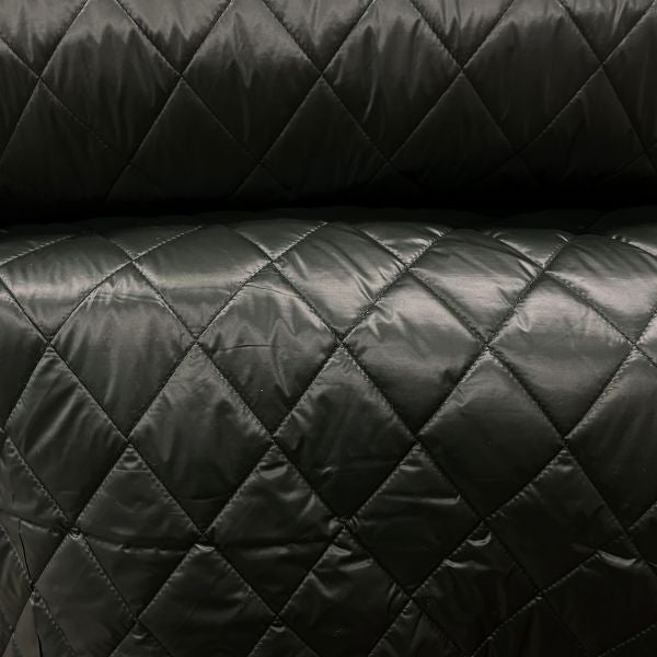 Quilted Double Face Jacketing - Forest Green