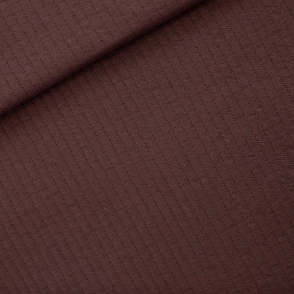 Quilted Knit - Rum Rasin Brown