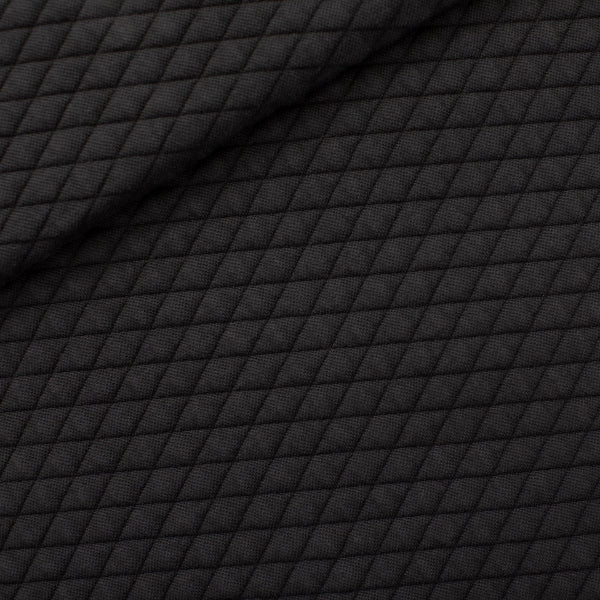 Quilted Pique Knit - Black