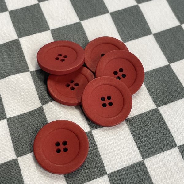 ECO Button Hemp - Red