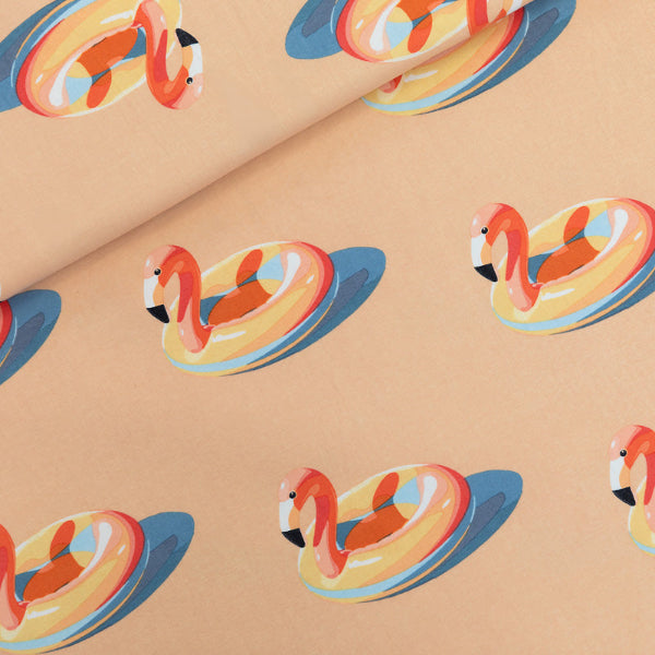 Inflatable Flamingos - Cotton French Terry