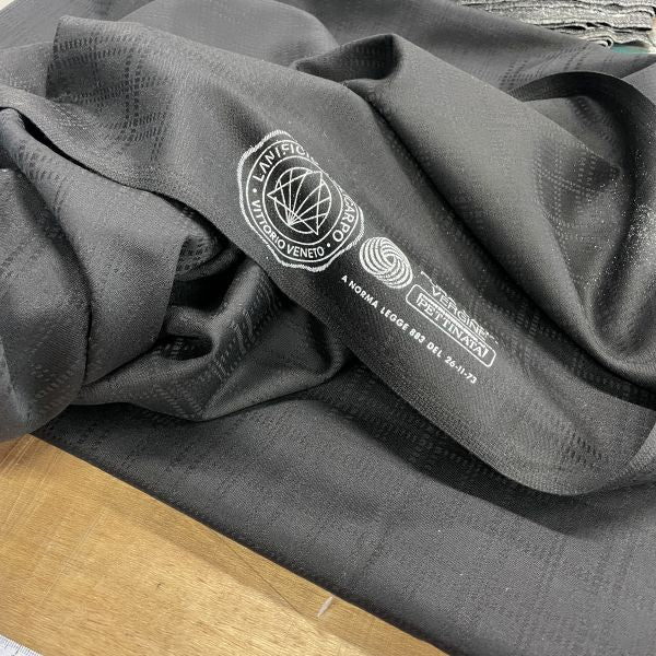 Black Check Suiting Tailors Cut