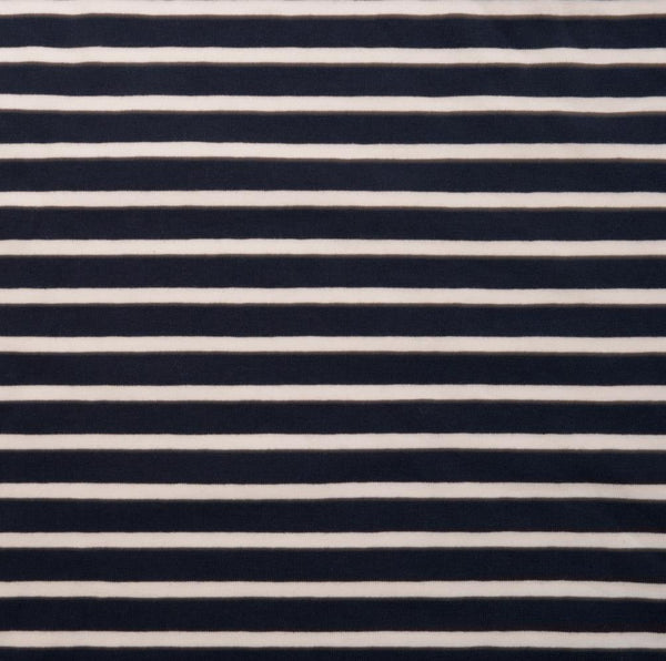 Nelson Maxi Stripe - Cotton Jersey - Navy/White