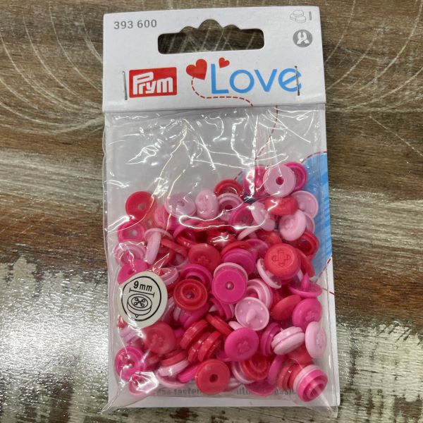 Prym Love Colour Snaps - 9mm Button Design