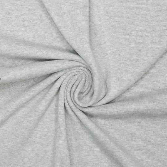 Greige Marle Ribbing- Light Grey Marle – Weft And Warp