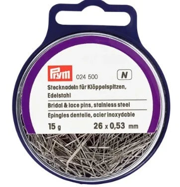 Prym Lace Pins 26x0.53mm, 10g