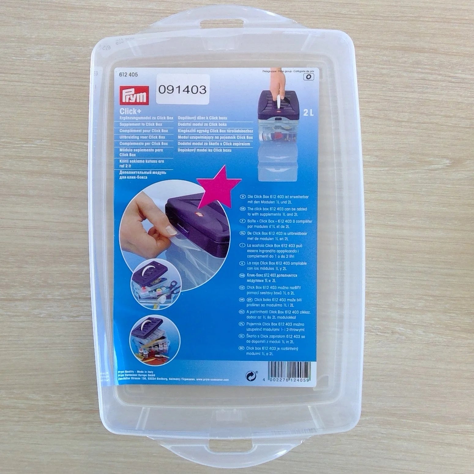 Prym Click Box 2 Litre extension – Weft And Warp