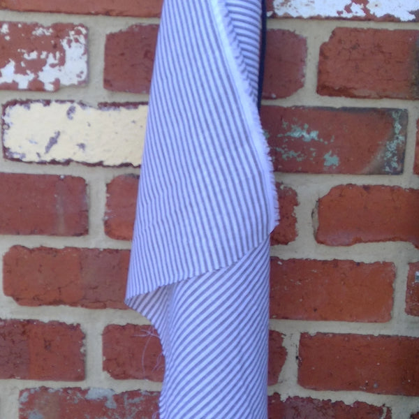 Grey Stripe Washed Linen