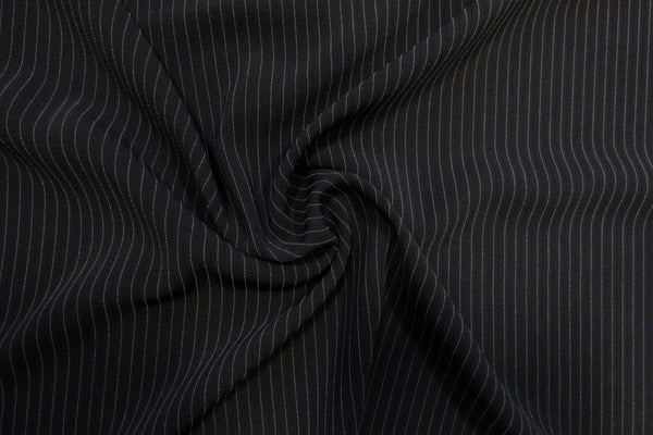 Pin Stripe Triple Crepe Suiting