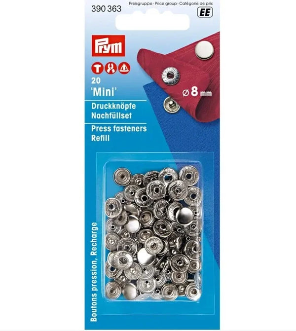 Prym - Mini Anorak Snaps - refills (no tools)