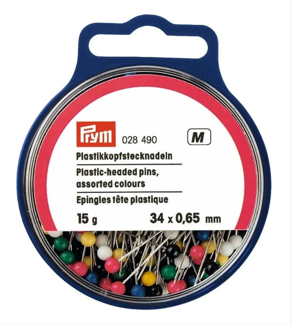 Prym - Plastic headed pins - 15g - 0.65x34mm