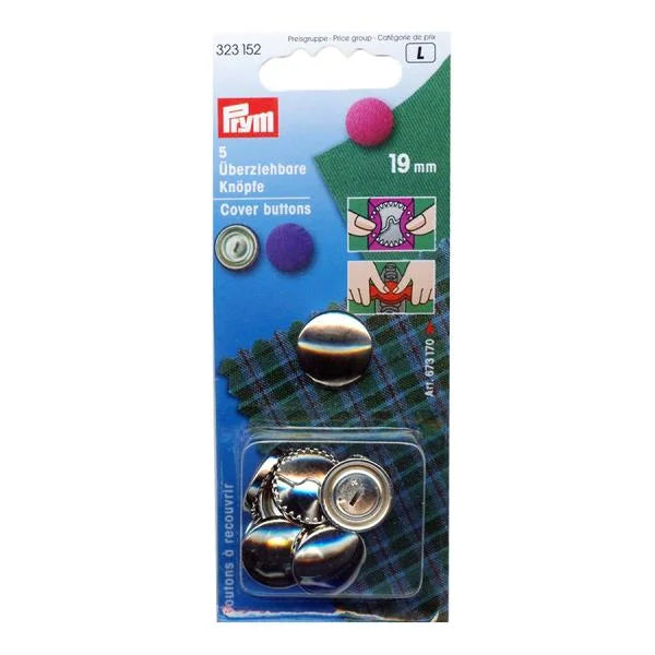 Prym Cover Buttons No Tool 19mm