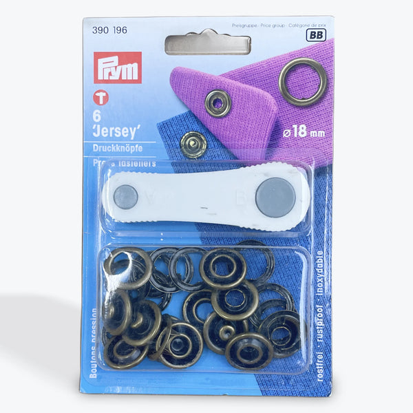 Prym Jersey Fasteners - Antique Brass (Vario System)