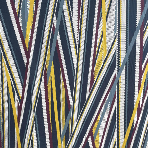 Zip Stripe - Viscose Twill