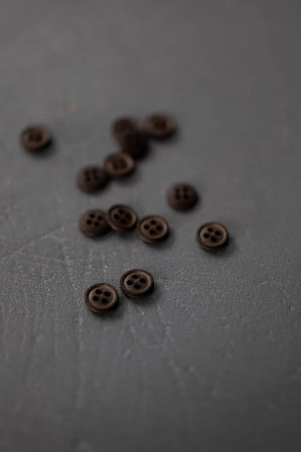 Merchant and Mills -  Black Coffee - 11mm cotton button