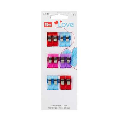 Prym Fabric Clips - 2.6cm - Pack 12