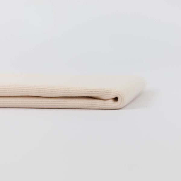 Whisper Beige - Cotton Ribbing – Weft And Warp